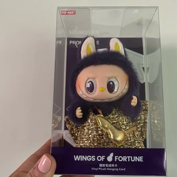 POP MART LABUBU × PRONOUNCE - WINGS OF FORTUNE Vinyl Plush Hanging Card - Picture 4 of 10